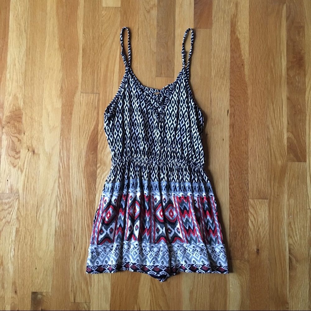 Angie Tribal Print Romper Sz S